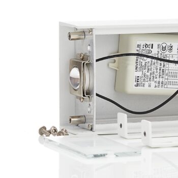 Lucande Anita LED nástenná lampa 26cm biela