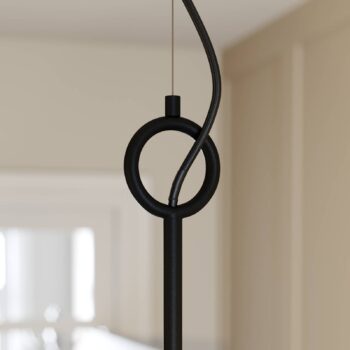 Lucande Anjita závesná lampa/sklené tienidlá/3 sv.