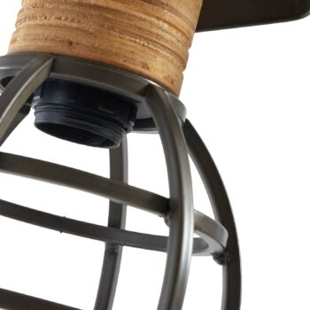 Lucande Arinthea stojacia lampa, 2 svetlá, čierna, oceľ, E14