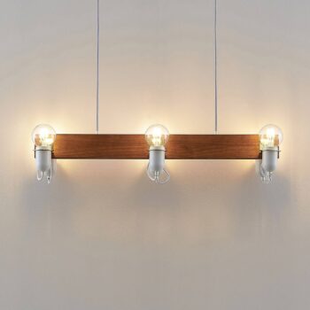 Lucande Becky závesná lampa, 6-plameňová, biela
