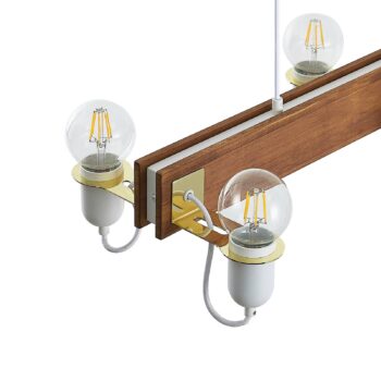 Lucande Becky závesná lampa, 6-plameňová, biela