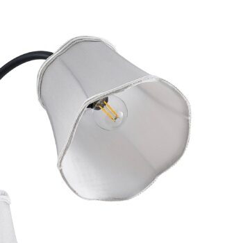 Lucande Binta závesná lampa, 3-pl., striebrosivá