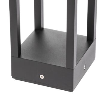 Lucande Carlota LED závesné svietidlo, antracit, 65 cm, kov
