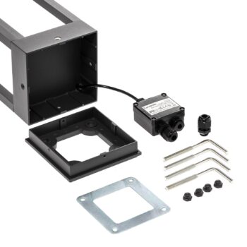 Lucande Carlota LED závesné svietidlo, antracit, 65 cm, kov