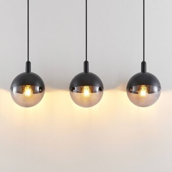 Lucande Dustian závesné svietidlo, 3-pl, 90 cm