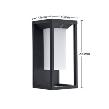 Lucande Eliel solárne nástenné LED svietidlo