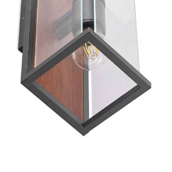 Lucande Elwin nástenné svietidlo, hranaté, 2-pl.