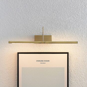 Lucande Fehmke LED obrazová lampa, mosadz