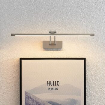 Lucande Felena LED obrazová lampa nikel satinovaný