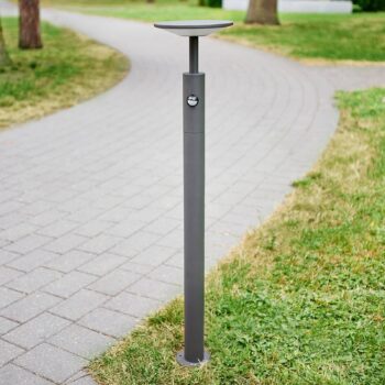 Lucande Fenia chodníkové LED svetlo, 100 cm, senzor, IP54, antracit