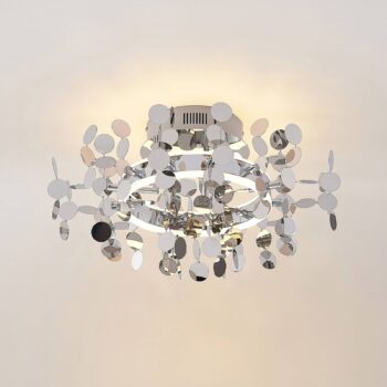 Lucande Glimmo stropné LED svetlo, chróm