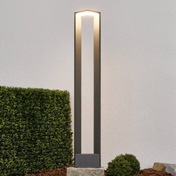 Lucande Jeny LED závesné svietidlo, 100 cm, antracit, hliník