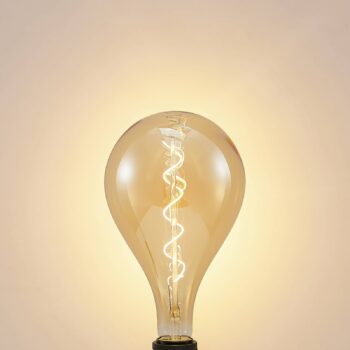 Lucande LED E27 A160 4W 2 700 K stmieva jantárová