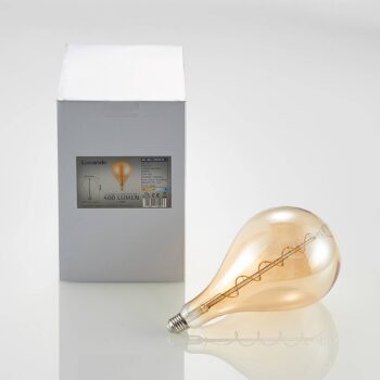 Lucande LED E27 A160 4W 2 700 K stmieva jantárová
