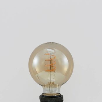 Lucande LED E27 G95 4W 2 700 K stmieva jantárová