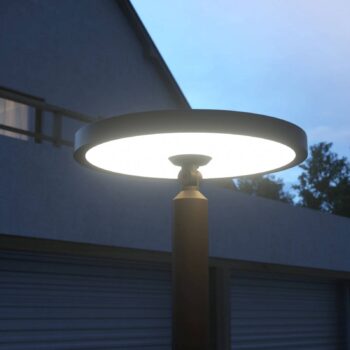 Lucande LED exteriérové LED svietidlo Akito, antracitová farba, 220 cm, IP54