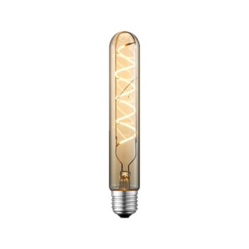 Lucande LED lampa E27 Ø 3cm 4W 2700K jantárová