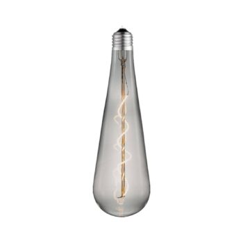 Lucande LED lampa E27 Ø 9cm 4W 1800K dymová