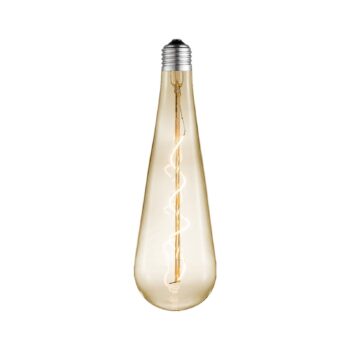 Lucande LED lampa E27 Ø 9cm 4W 2700K jantárová