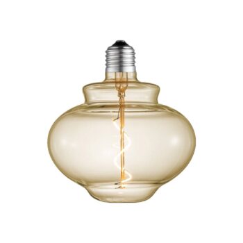 Lucande LED lampa E27 Ø16cm 4W 2700K jantárová