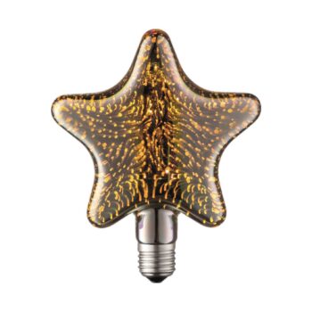 Lucande LED lampa E27 hviezda 4W 3D ohňostroj