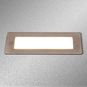 Lucande LED nástenné svietidlo Holly, 17 cm, nerezová oceľ