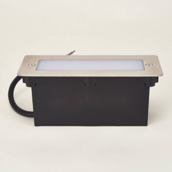 Lucande LED nástenné svietidlo Holly, 17 cm, nerezová oceľ