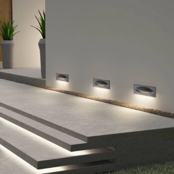 Lucande LED nástenné svietidlo Zandro, 25 cm, antracit, IP65