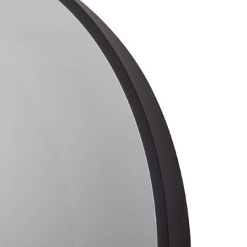 Lucande LED nekonečné zrkadlo Emire, čierne, hliník, CCT, IP44