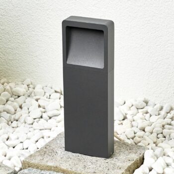 Lucande LED podstavcové svetlo Leya, 4 jednotky, 35 cm, antracit, IP54