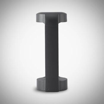 Lucande LED podstavné svetlo Habsa, 30 cm, antracitová farba, kov