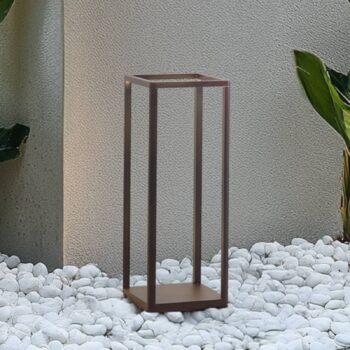 Lucande LED podstavné svetlo Thorvid, výška 50 cm, čierne
