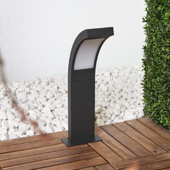 Lucande LED podstavné svietidlo Juvia, 40 cm, antracit, IP54