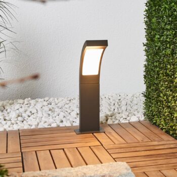 Lucande LED podstavné svietidlo Juvia, 40 cm, antracit, IP54