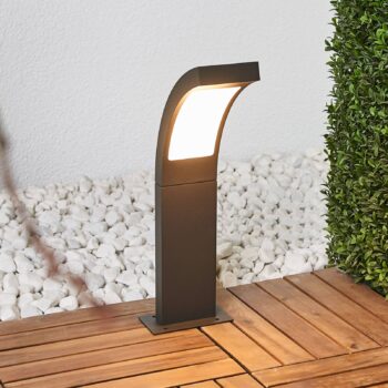 Lucande LED podstavné svietidlo Juvia, 40 cm, antracit, IP54