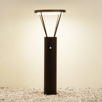 Lucande LED solárna vlnová lampa Elario, 80 cm, CCT, senzor