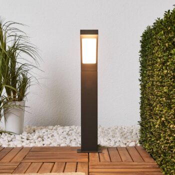 Lucande LED stĺpikové svetlo Juvia, 60 cm, antracitová farba, IP54
