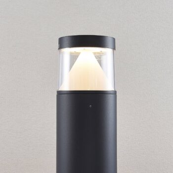 Lucande LED stĺpikové svietidlo Darja, antracitová farba, kov, 100 cm, IP54