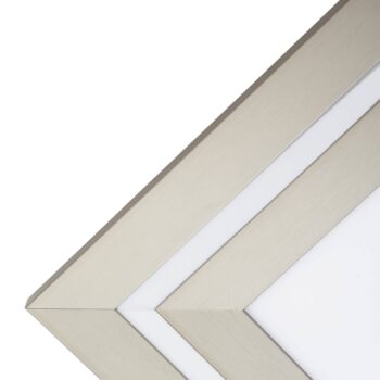 Lucande LED stropné svietidlo Leicy, nikel 60 cm RGB color flow