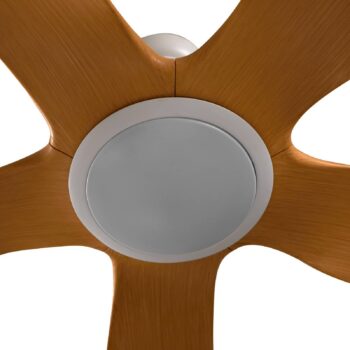 Lucande LED stropný ventilátor Omendo, biely, DC, tichý, CCT