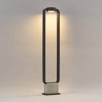 Lucande LED svetlo na chodník Belna, 100 cm, antracit, betón, IP65