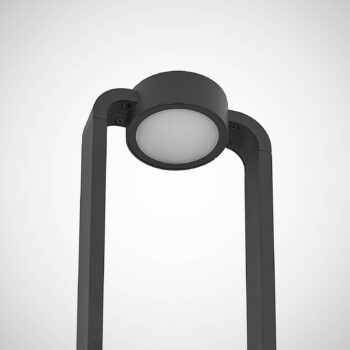 Lucande LED svetlo na chodník Belna, 100 cm, antracit, betón, IP65
