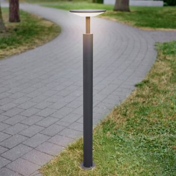 Lucande LED svetlo na chodník Fenia, 100 cm, antracit, IP65