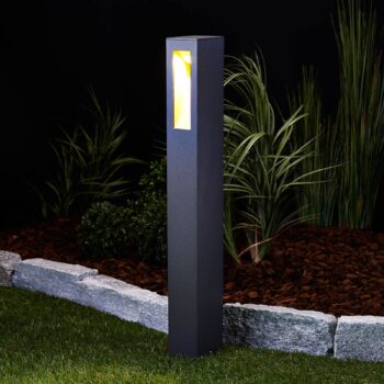 Lucande LED svetlo na chodník Jenke, 65 cm, antracit, hliník