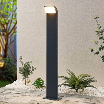 Lucande LED svetlo na chodník Tinna, 80 cm, antracit, IP65