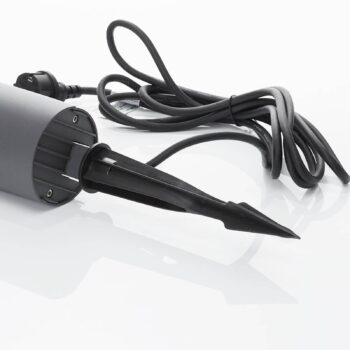 Lucande LED vonkajší reflektor Anton, zemný hrot, antracit, kov