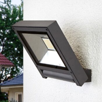 Lucande LED vonkajšie bodové svietidlo Maica, antracit, otočné, IP65