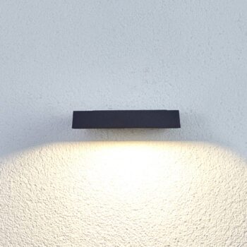 Lucande LED vonkajšie bodové svietidlo Maica, antracit, otočné, IP65