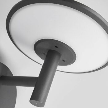 Lucande LED vonkajšie nástenné svietidlo Fenia, senzor, IP54, antracit
