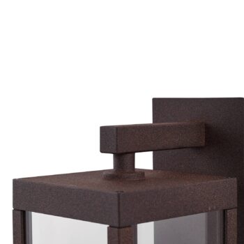 Lucande LED vonkajšie nástenné svietidlo Ferdinand, hrdza, senzor, IP54